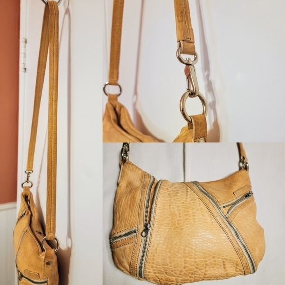 Marc by Marc Jacobs Flash Kelsey Leather Shoulder Bag Yellow - Picture 5 of 13